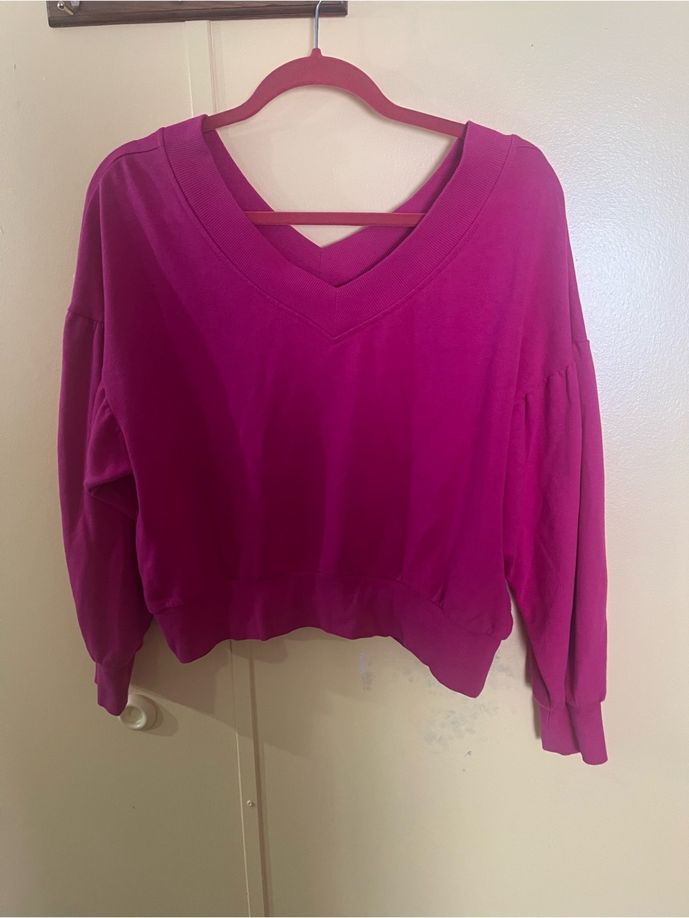 wild fable V-Neck Pullover Sweater - Fuchsia Pink